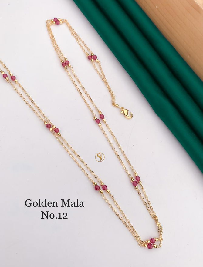 Accessories Daily Wear Golden Fancy Mala 2
